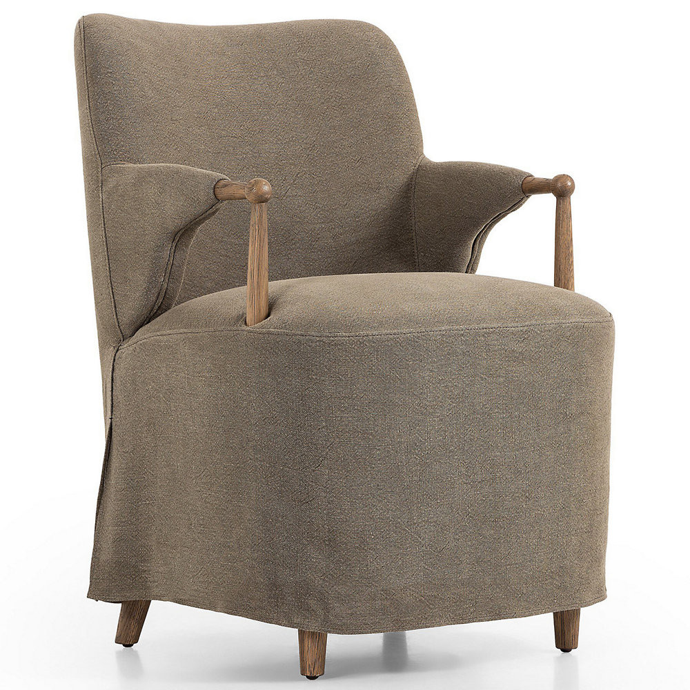 Amber Lewis x Four Hands Brently Dining Armchair by Four Hands at Lumens.com | Lumens