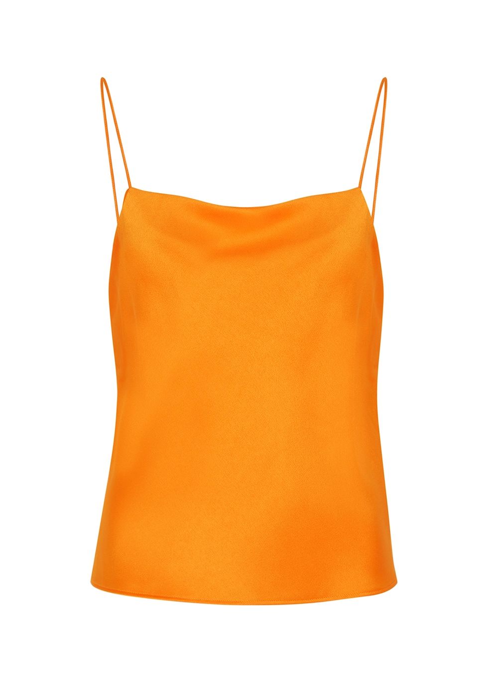 Harmon orange draped satin top | Harvey Nichols (Global)