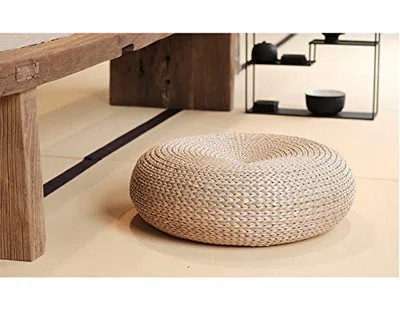 Handmade Straw Floor Pouf Cushion | Wayfair Professional