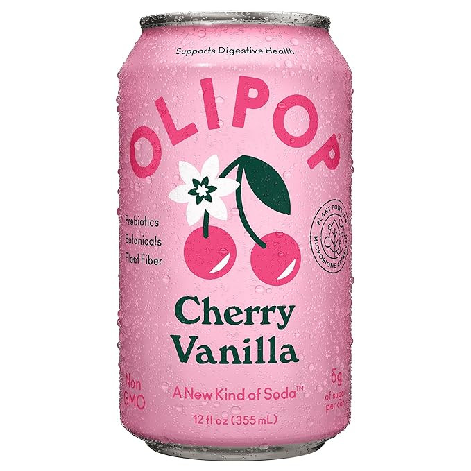 Olipop, Tonic Sparkling Cherry Vanilla, 12 Fl Oz | Amazon (US)