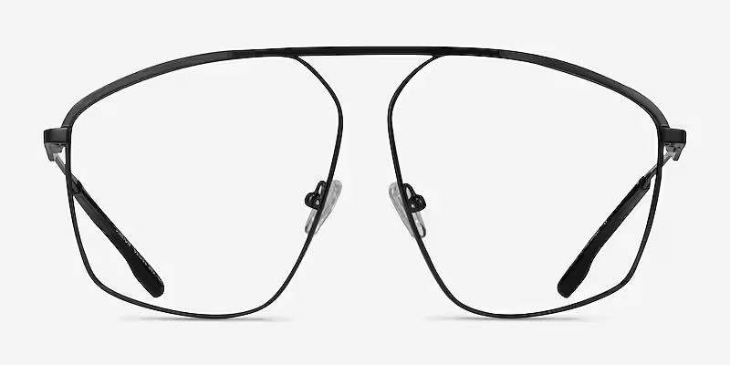 Station Aviator Silver Full Rim Eyeglasses | Eyebuydirect | EyeBuyDirect.com