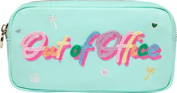 Small Out of Office Embroidered Nylon Pouch | Nordstrom