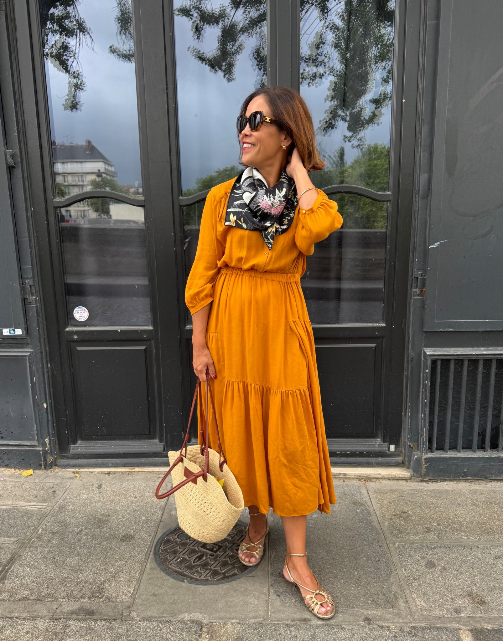 My Cuyana dress is on sale! I own this in black also and wear a small. Perfect warm weather dress. Great for travel because it packs so well. 

#LTKHoliday #LTKCyberWeek