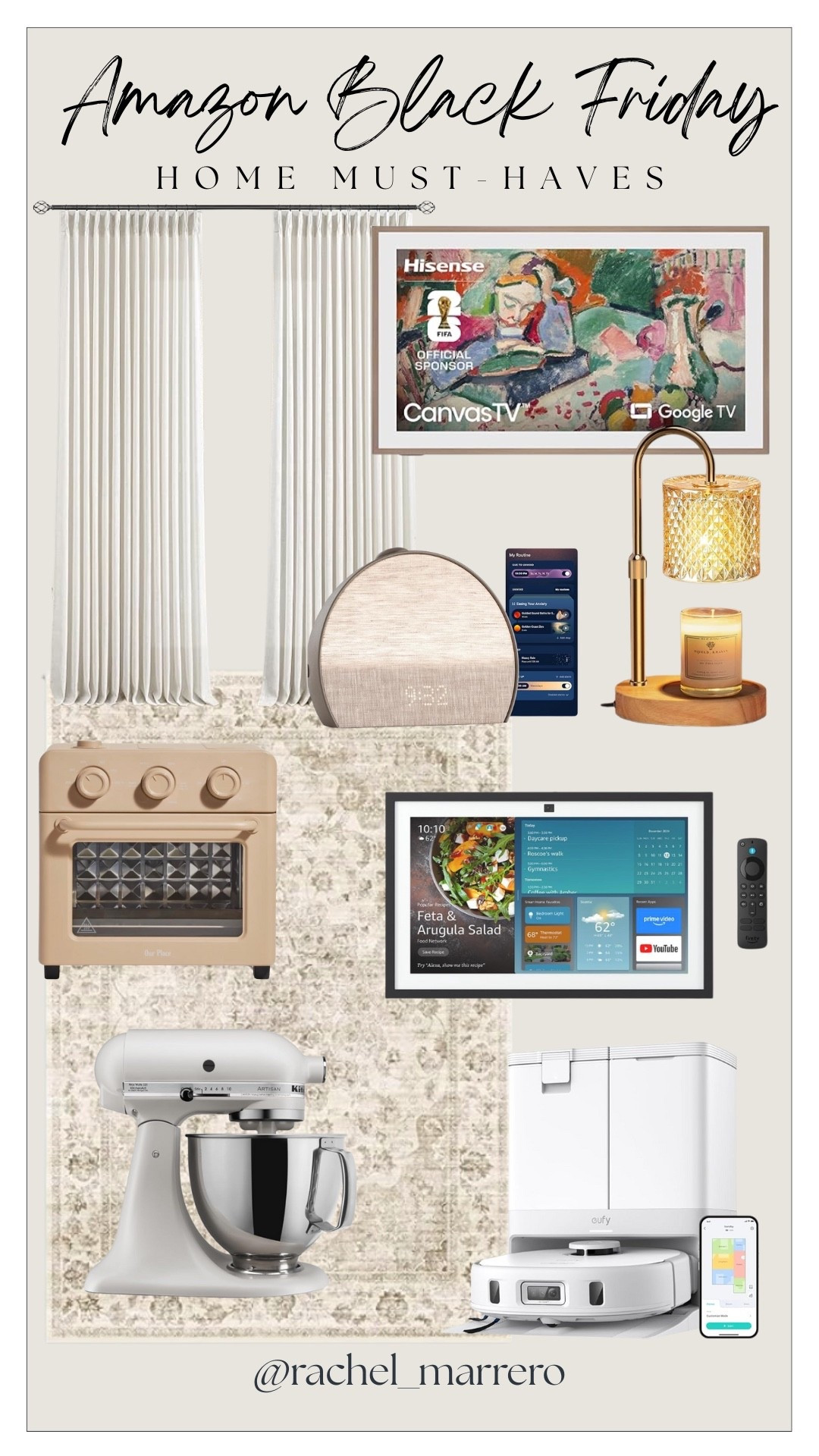 Amazon black Friday deals! 


Home must-haves, frame tv, echo show, Amazon devices, our place toaster oven and air fryer, robot vacuum and mop, kitchen aide mixer, hatch machines rug, Amazon home, curtain picks

#LTKHome #LTKHoliday #LTKSaleAlert