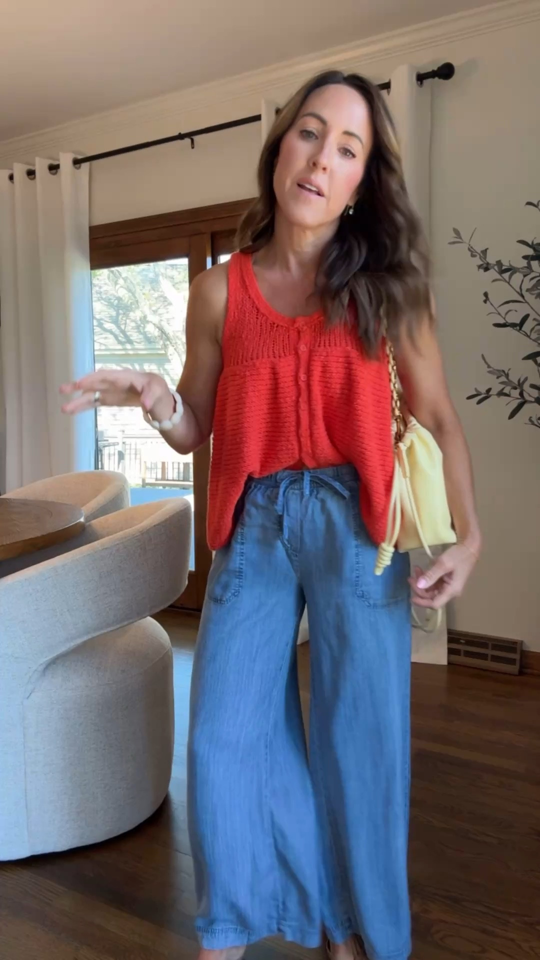 I love this outfit combo. Easy and effortless. 
XS in both  

#LTKootd #LTKSeasonal #LTKmomlife