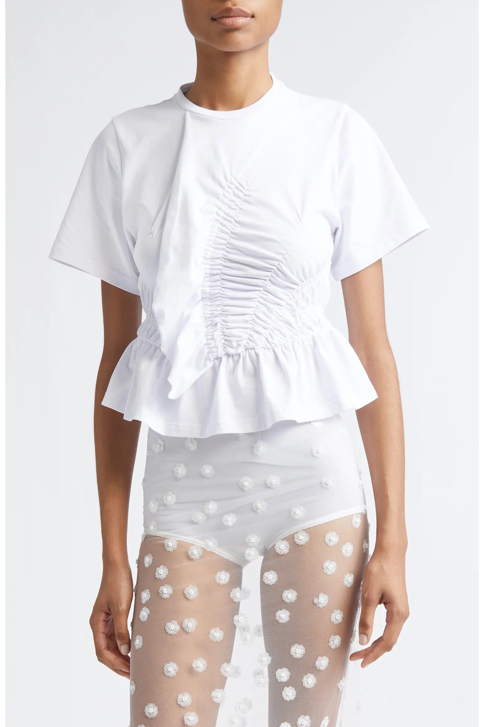 Ace Smocked Jersey Peplum T-Shirt (Women) | Nordstrom | Nordstrom