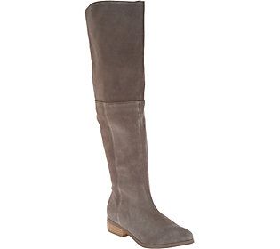 Sole Society Suede Over the Knee Boots - Sonoma | QVC