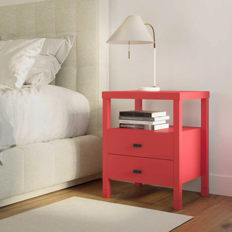 Leflore Solid Wood 2 - Drawer End Table | Wayfair North America