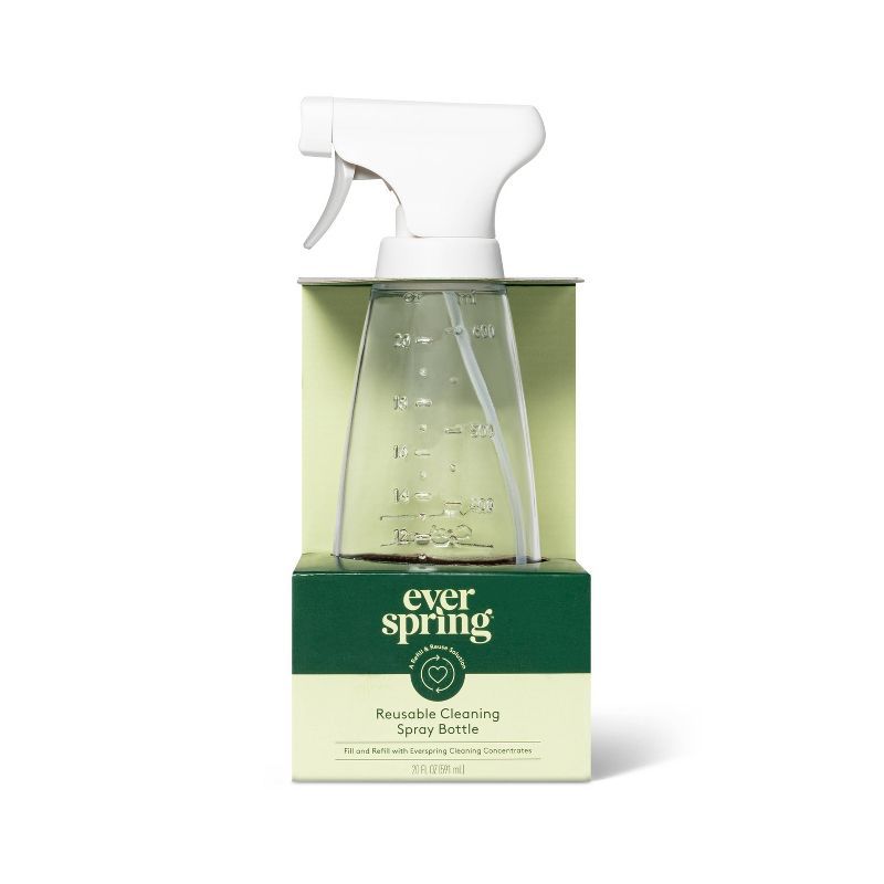Glass Reusable Cleaning Spray Bottle - 20oz - Everspring™ | Target
