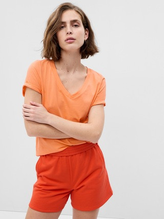 100% Organic Cotton Vintage V-Neck T-Shirt | Gap (US)