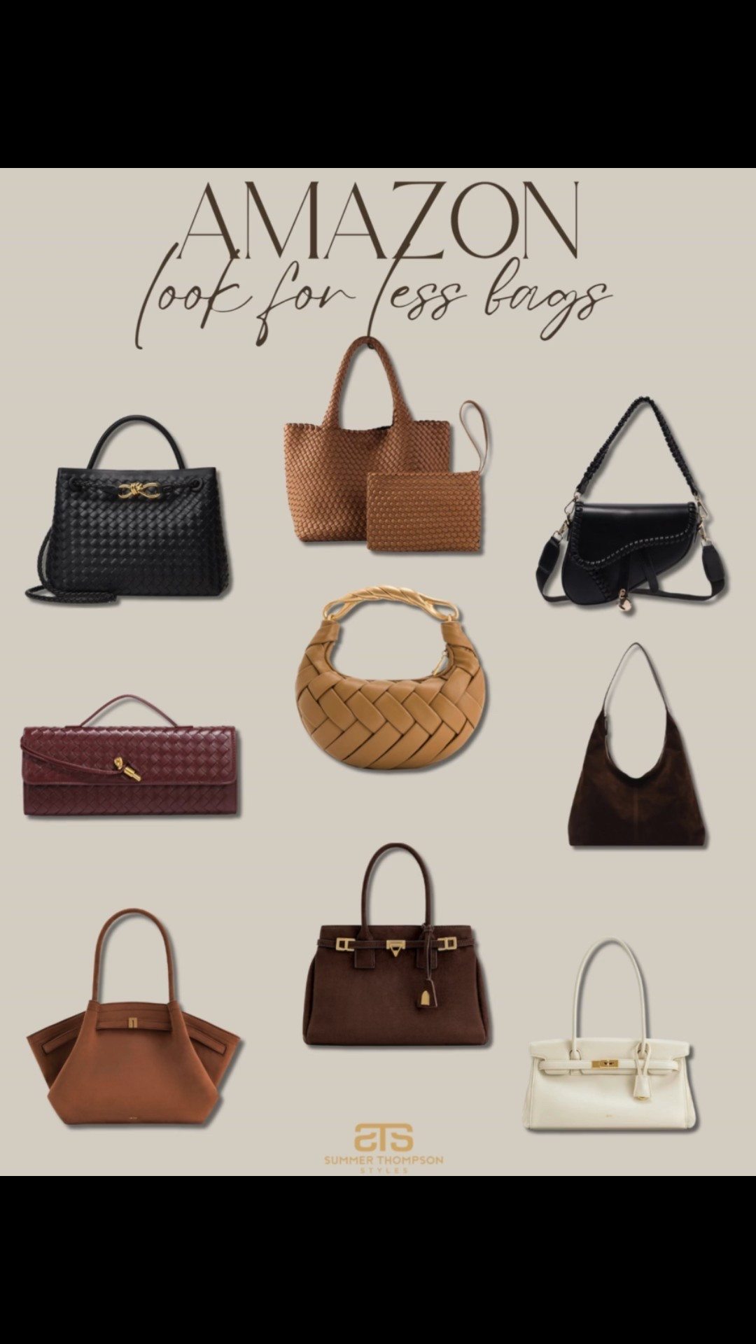 Amazon. Handbags. Purse. Neutral. Tote bag. Shoulder bag. Clutch. Trendy. Best sellers. Affordable. Accessories. 

#LTKStyleTip #LTKSeasonal #LTKItBag