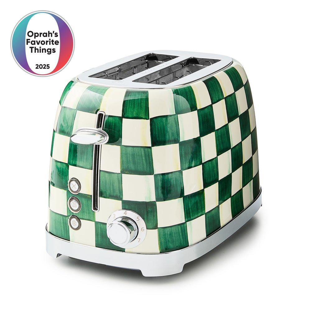 Emerald Check 2-Slice Toaster | MacKenzie-Childs