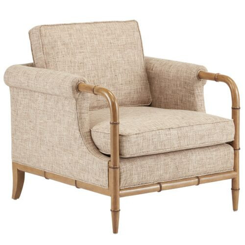 Merle Upholstered Armchair - Finn Safari - Currey & Company - Brown | Lounge Chair, Easy Chair - Comfortable, Sturdy, Durable | One Kings Lane