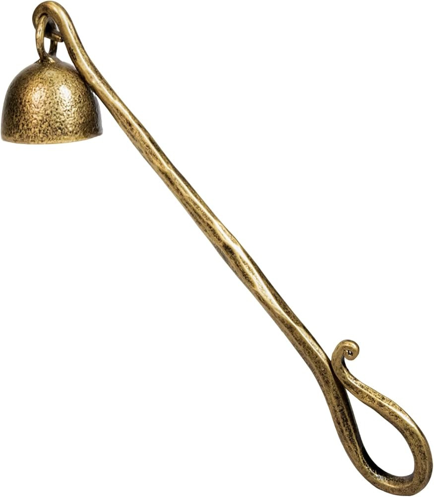 BEGINS Candle Snuffer Gold Hand-Forged Steel, Long Handle Vintage Candle Wick Extinguisher, Solid... | Amazon (US)