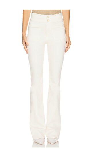 Beverly Skinny Flare Pant in Ecru | Revolve Clothing (Global)