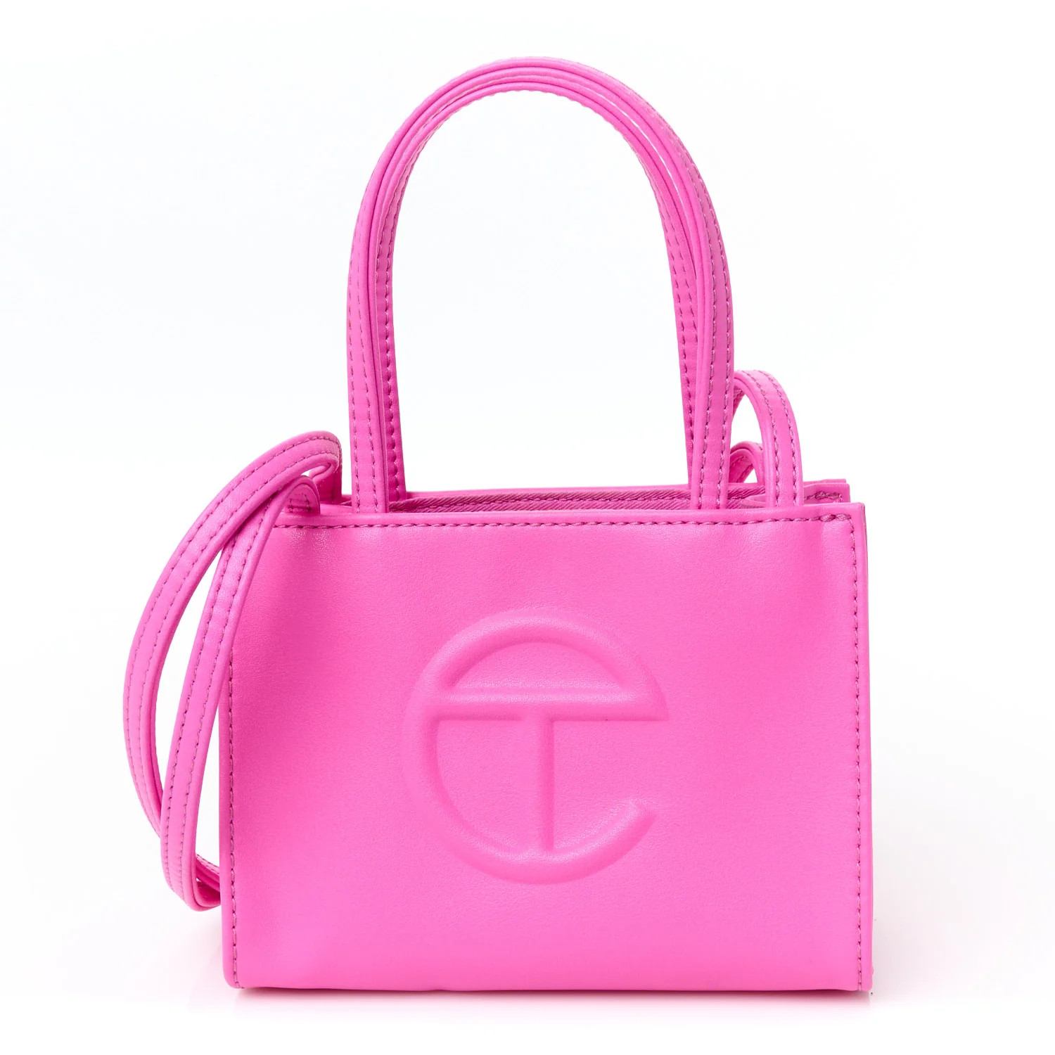 Telfar Vegan Leather Small Shopping Bag Azalea 1747043 | FASHIONPHILE (US)