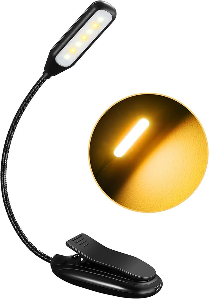 Monotremp Book Light for Reading in Bed, 3 Brightness Levels × 3 Color Temperatures, 70 Hours Ru... | Amazon (US)
