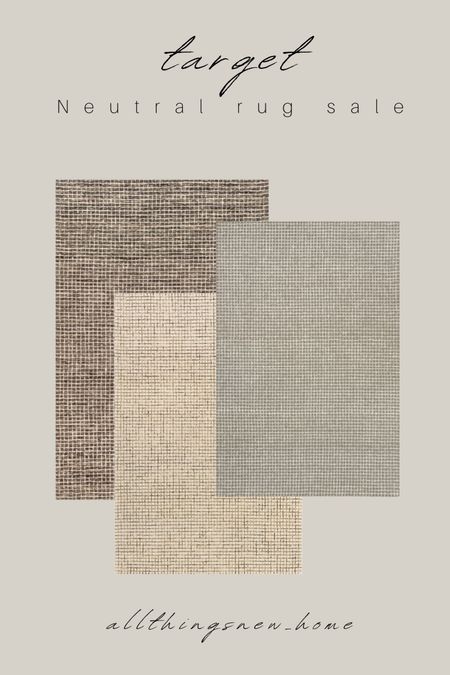 Target neutral rugs on sale. Checkered wool rug.


#LTKsalealert #LTKhome #LTKfindsunder100