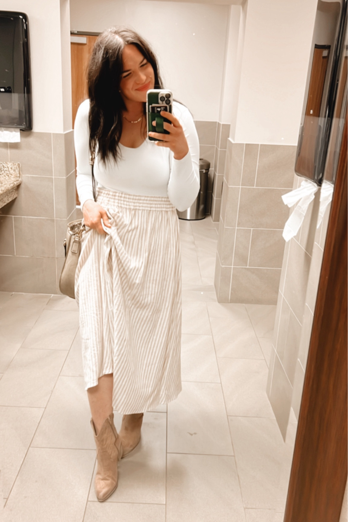 Sunday church fit 💫 skirt is a few years old from Target (a new day linen skirt, if you want to search Poshmark or other resale sites) but I linked a few similar ones! Also, these new boots were an instant fave,  SO COMFY — I sized up 1/2 size to leave room for socks! 

#LTKfindsunder50 #LTKmidsize #LTKstyletip