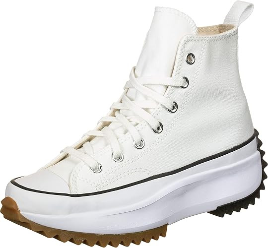 Amazon.com | Converse Women's Run Star Hike Hightop Sneakers, White/Black/Gum, 8 Medium US | Fash... | Amazon (US)