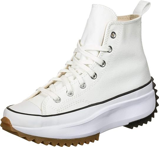 Converse Women's Run Star Hike Hightop Sneakers, White/Black/Gum, 8 Medium US | Amazon (US)