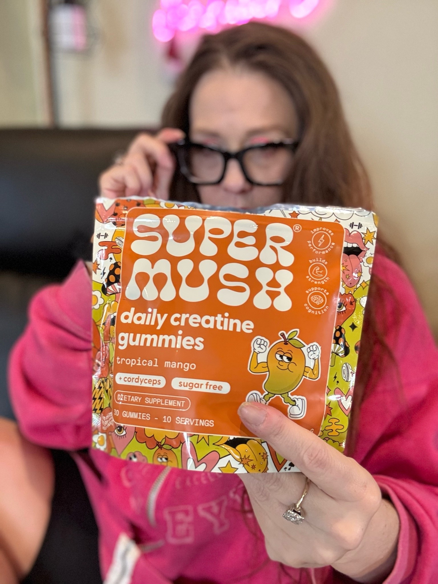 New research shows that creatine is a total game-changer for aging, supporting both physical strength and brain health through the "Muscle-Brain Axis." I’ve been loving these SuperMush Daily Creatine Gummies because they combine sugar-free creatine with Cordyceps for an extra boost in focus and recovery. They’re vegan, taste like delicious mango, and make staying sharp and strong as we get older incredibly easy.