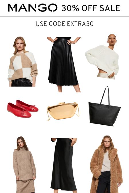 Here are some classic pieces from one of our fave stores Mango! Mango is having a sale in stores & online til 11/1. 30% off when spending over $220!