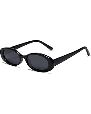 VANLINKER Polarized Retro Oval Sunglasses for Women and Men Small 90s Style VL9580 | Amazon (US)