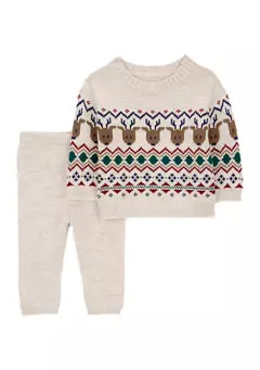 Carter's® Baby Girls Printed Sweater and Pants Set | Belk