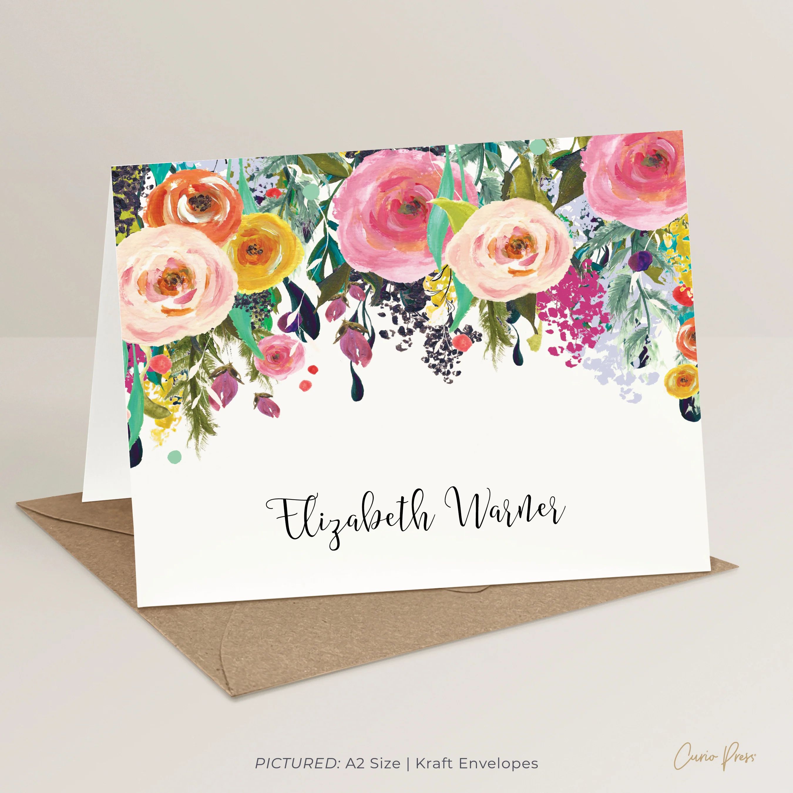 Multi Flower: Folded Card Set | Curio Press