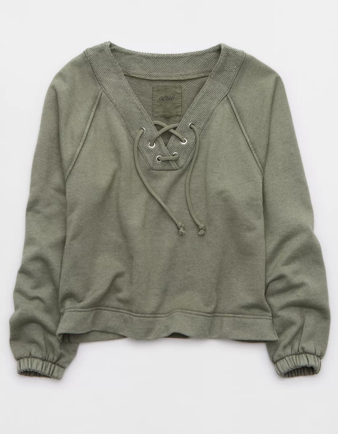 Aerie Lace Up Sweatshirt | Aerie