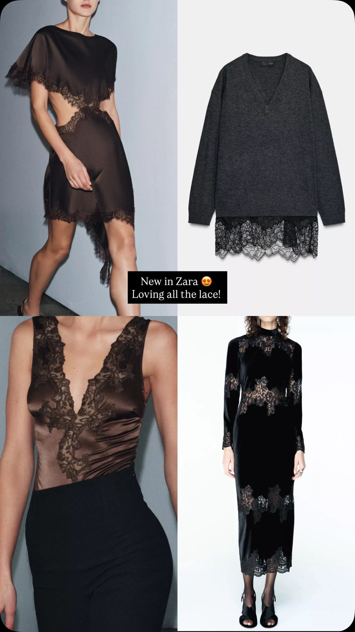 New in Zara - lace favourites 😍