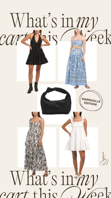 What’s in my cart Marshalls edition🤍 They have the cutest summer dresses and bags right now! #marshalls #midsize #sale 

#LTKstyletip #LTKmidsize #LTKsalealert
