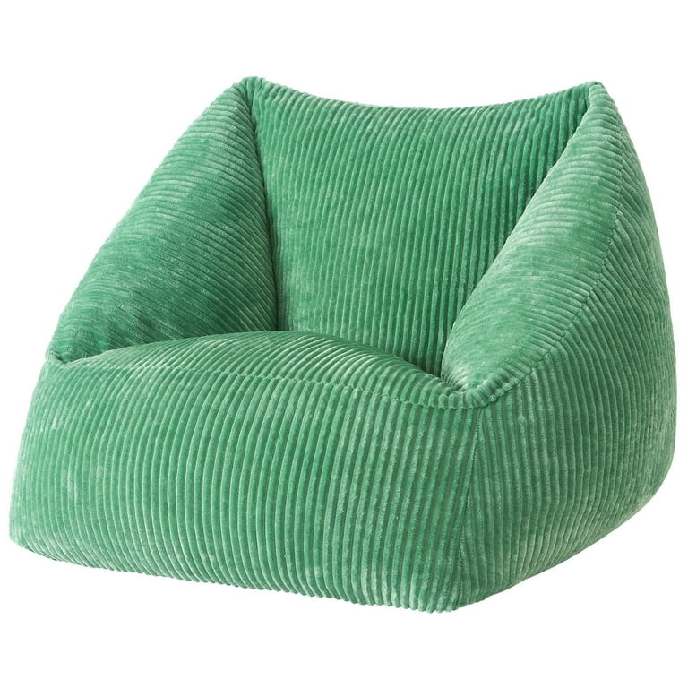 Mainstays by Becky G. & Alejandra Ribbed Plush Compressed Foam Chair, Green | Walmart (US)