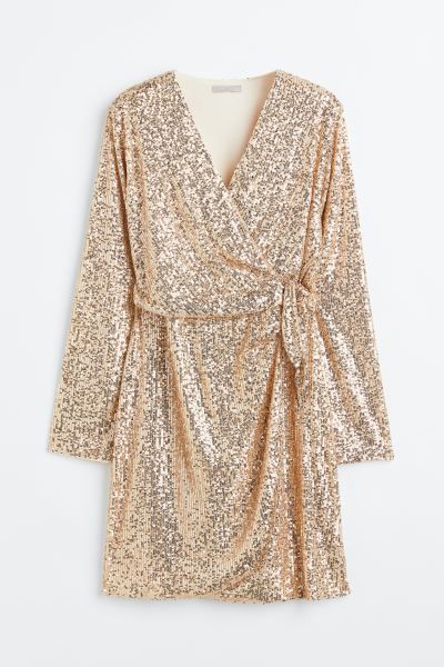 Sequined Wrap Dress | H&M (US + CA)