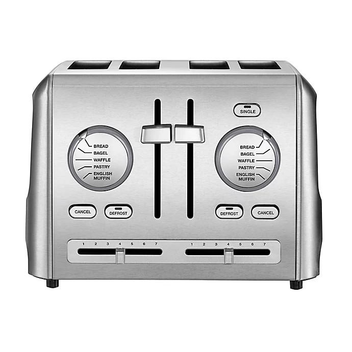 Cuisinart® 4-Slice Metal Toaster in Stainless Steel | Bed Bath & Beyond