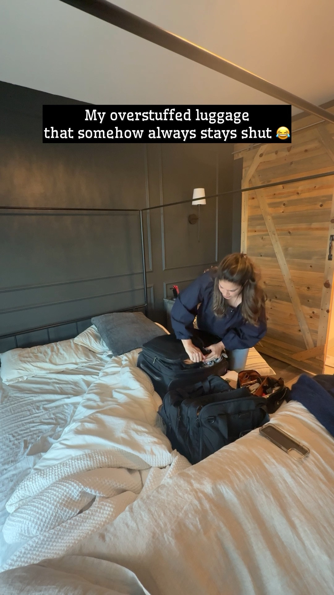 Love that I can overpack and expand the zippers 😂 Great, affordable luggage!  