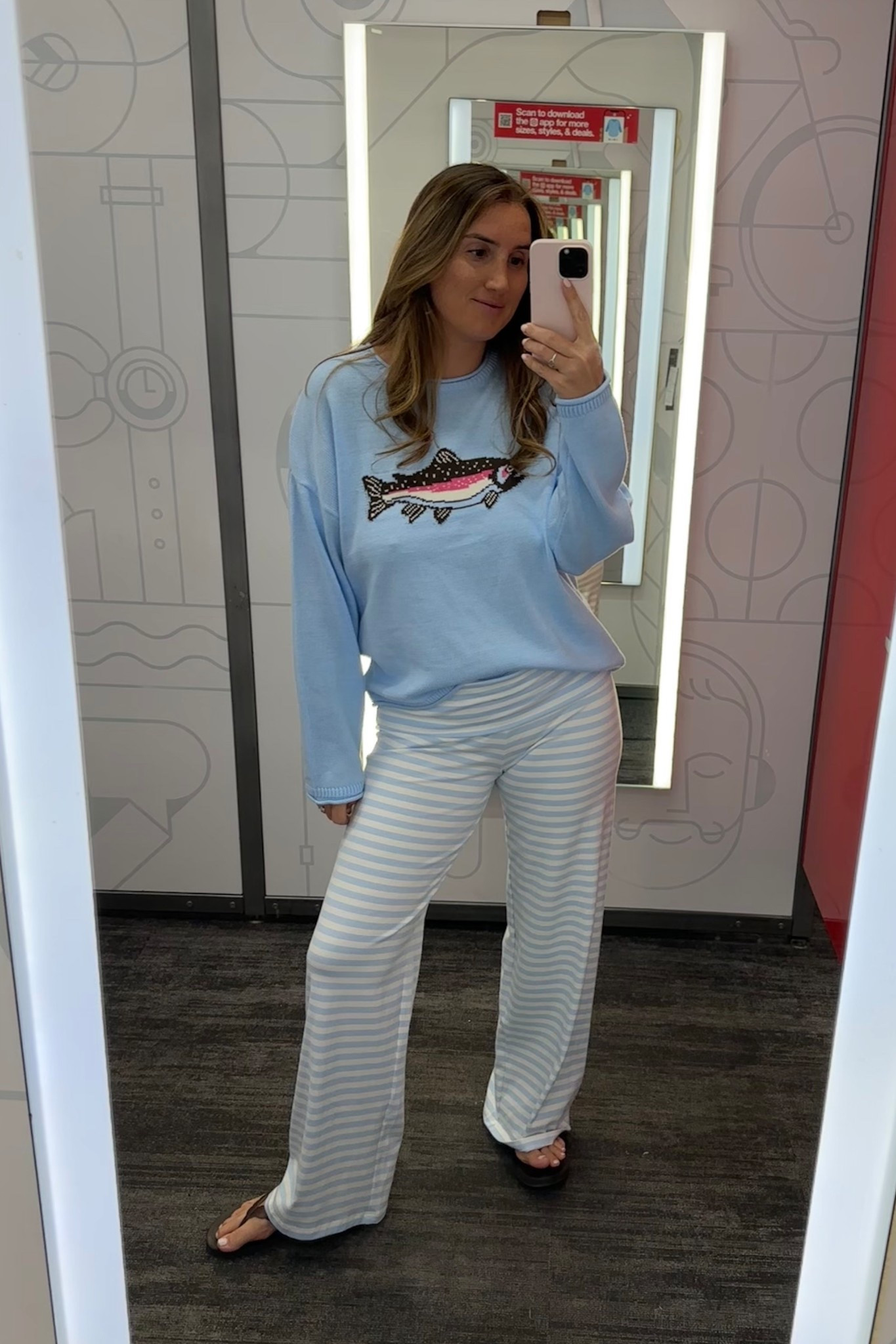 Stripped folder over pants from Target. I’m wearing a size large! Postpartum friendly.

#LTKmomlife #LTKBaby #LTKBump