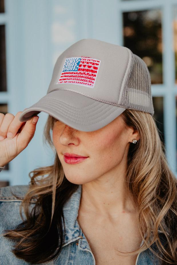 American Flag Foam Trucker Hat | Katydid.com