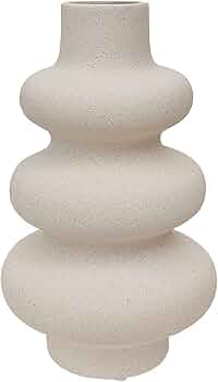 Aoderun Ceramic Vase for Home Decor Pampas Flower Vase Handmade Modern White Vase for Flowers Liv... | Amazon (US)