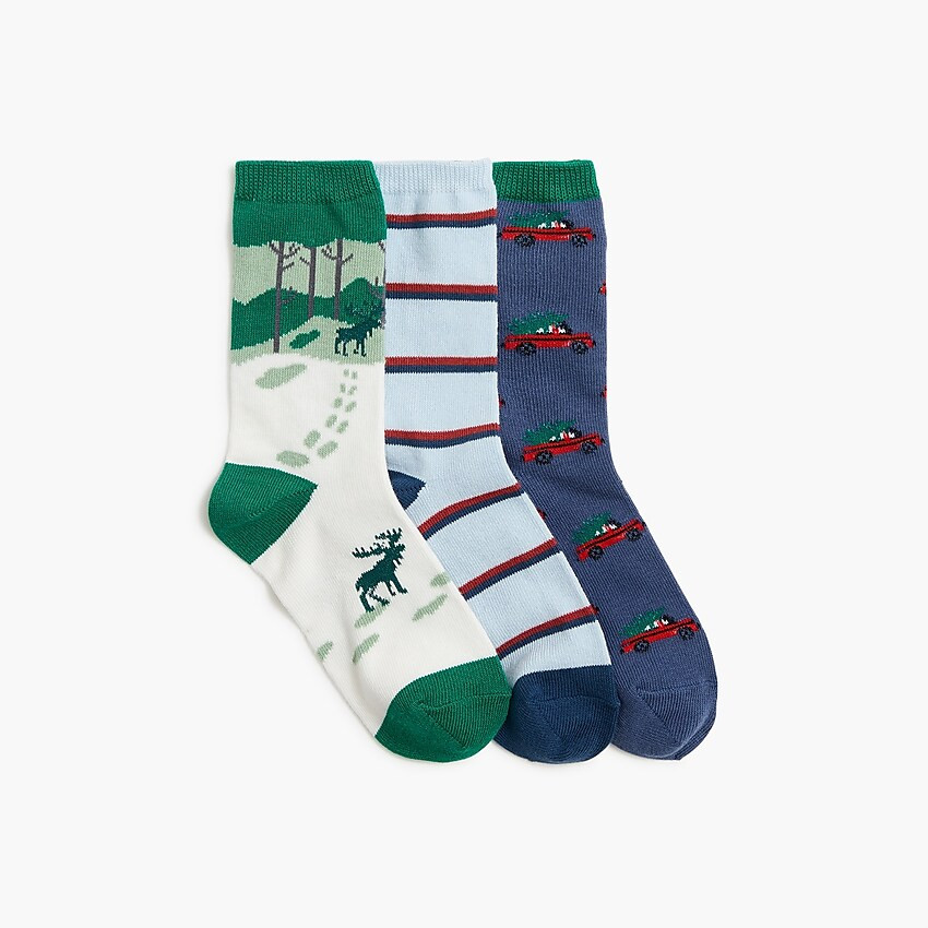 Boys' truck striped trouser socks pack | J.Crew Factory