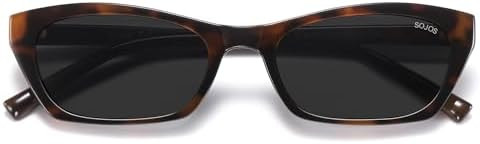 SOJOS Trendy Cat Eye Polarized Sunglasses for Women Men, Retro 90s Y2K Small Thin Rectangle Sunni... | Amazon (US)