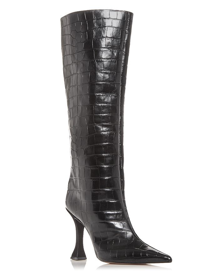 Women's Croc Embossed High Heel Boots - 100% Exclusive | Bloomingdale's (US)