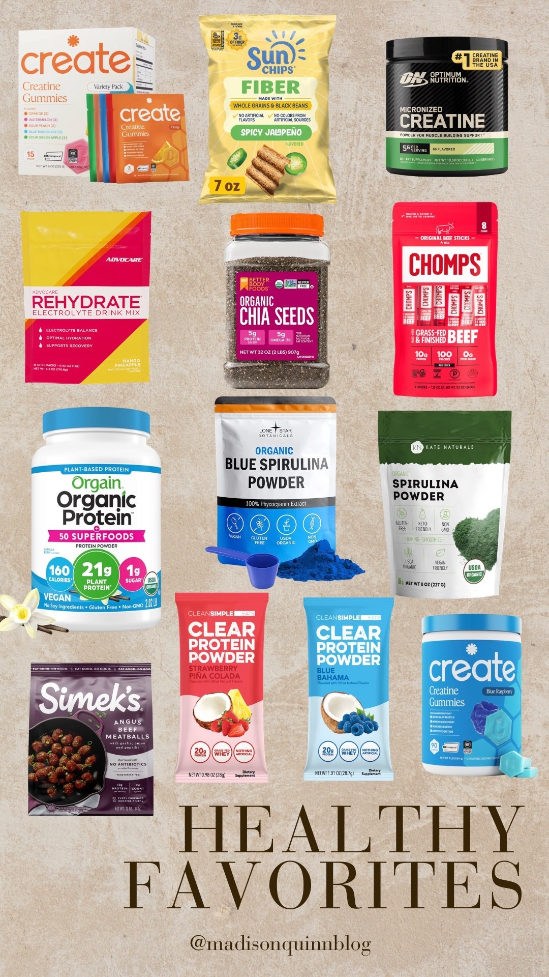 It is no secret how important health is to us! These are some of our must haves! 

Health fitness creating protein chia seeds hydration workout macros snacks spirulina

#LTKfitnessgoals #LTKselfcare #LTKmorningroutine