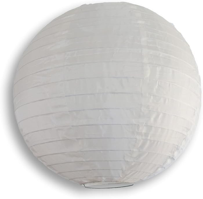 PaperLanternStore.com 16 Inch Beige Nylon Lantern, Durable Hanging Decoration | Amazon (US)