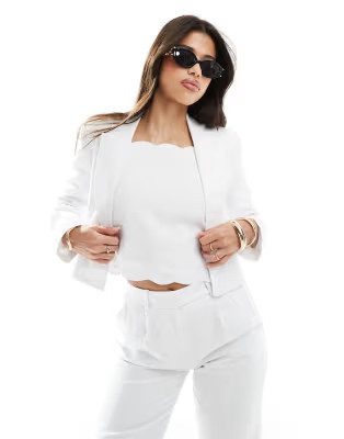 Abercrombie & Fitch linen blend set in white mix and match | ASOS (Global)