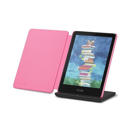 Introducing Amazon Kindle Colorsoft Signature Edition Essentials Bundle including Kindle Colorsoft Signature Edition (32GB)- Black, Plant-Based Leather Cover-Raspberry and Wireless Charging Dock | Amazon (US)