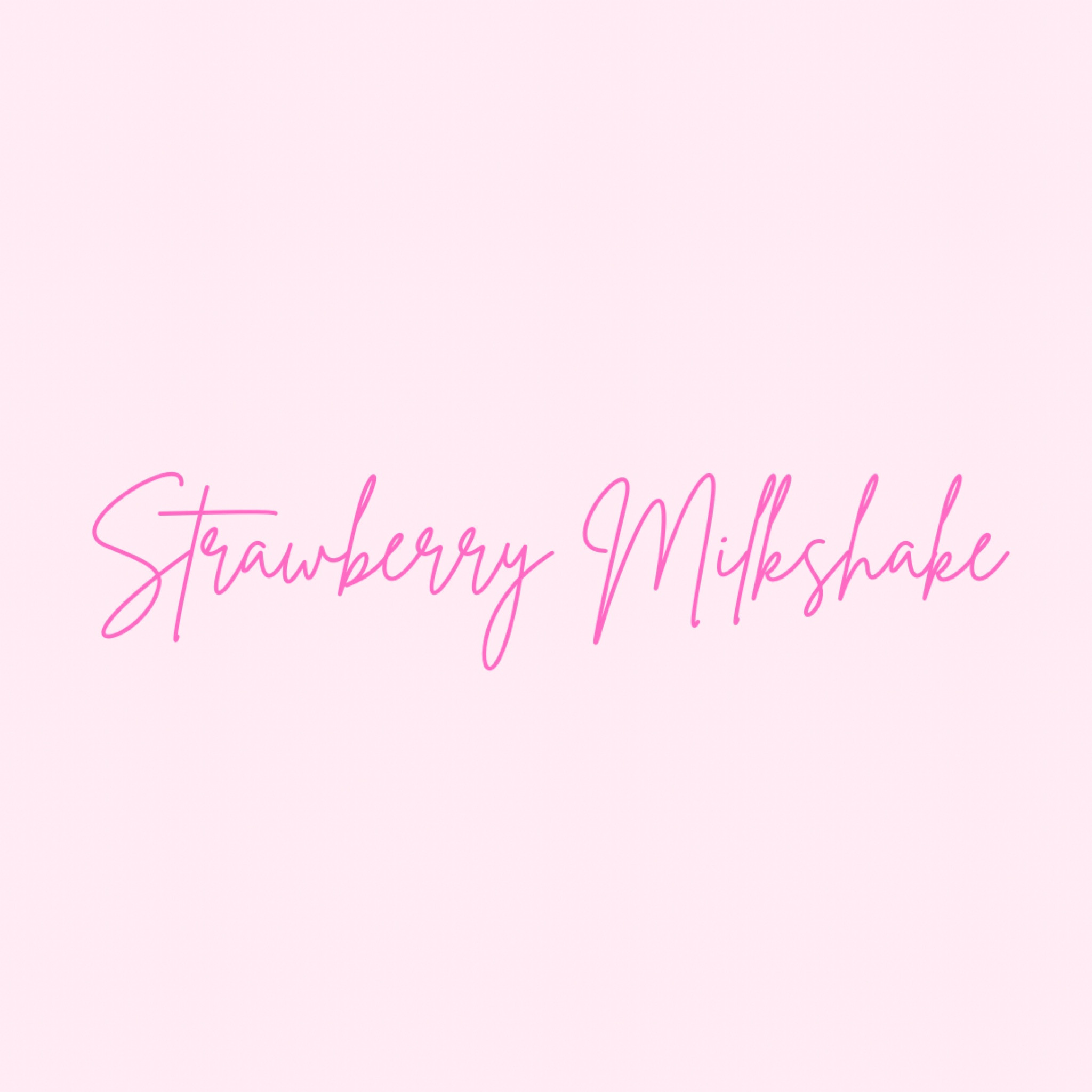 Strawberry Milkshake is back 🍓🥤