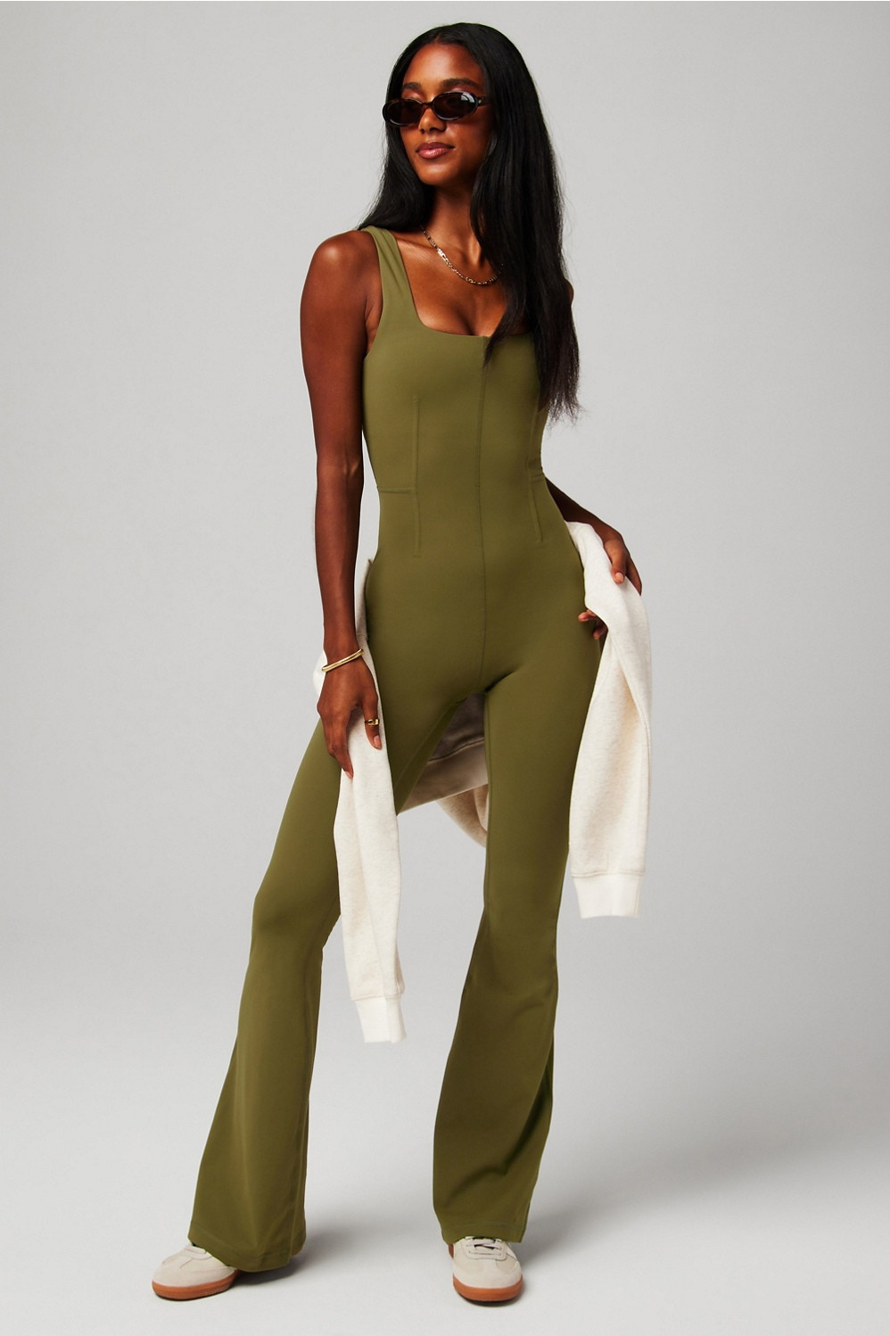 PureLuxe Kick Flare Jumpsuit | Fabletics - North America