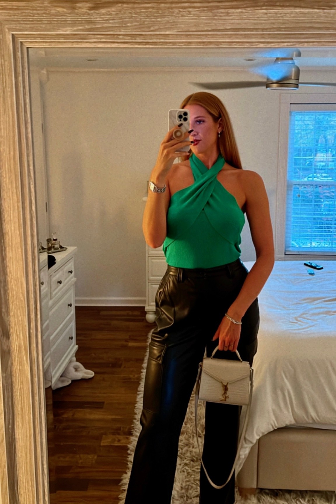 Dinner outfit: asos leather pants, shein sweater, YSL handbag, Amazon boots, Michele watch, and Amazon jewelry! 

Asos pants are high rise and have a 36” inseam 🤩

Fall
Fall Fashion
Fall style 
Fall outfit inspo
Fall outfits
Fall outfit photo ideas 
Tall fashion
High waisted 
ASOS
ASOS tall 
Shein 
Amazon prime
Amazon prime boots 
Leather boots 
Holiday fashion

#LTKU
#LTKworkwear
#LTKfit
#LTKSeasonal
#LTKsalealert 
#LTKHalloween 
#LTKunder50
#LTKunder100 
#LTKshoecrush
#LTKcurves
#LTKhome 
#LTKtravel 
#LTKstyletip


#LTKHoliday #LTKCyberweek